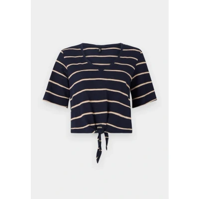 Bild av ONLY Onlsummer KNOT Tshirt med print, Storlek: XL, Navy blazer/pumice stone