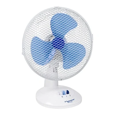 Bild av Bestron Mobil bordsfläkt Ø 27 cm, liten fläkt 2 hastighetsinställningar och 75 svängfunktion, höjd: 29 30 W, DDF27 färg: vit