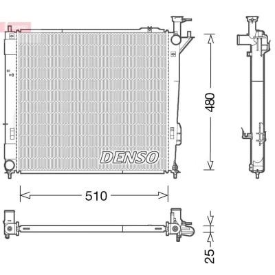 Bild av Kylare, motorkylning DENSO DRM41015