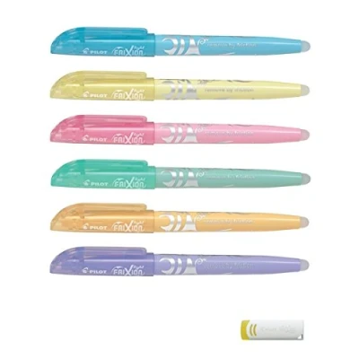 Bild av Pilot Pen FriXion Light Soft Fineliner, Flerfärgad, 6 stycken