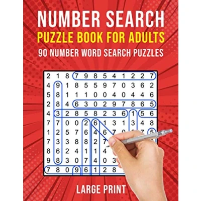 Bild av Number Search Puzzle Books for Adults: 90 Large Print Find Word Puzzles