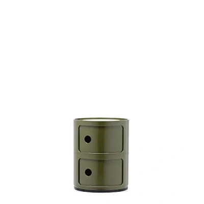 Bild av Kartell Componibili, 2 element, grön, rund bas