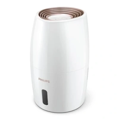 Bild av Philips 2000 Series Luftfuktare 32 m² för rum, NanoCloud, 3 hastigheter, viloläge sleep mode, 2 l tank (HU2716/10)