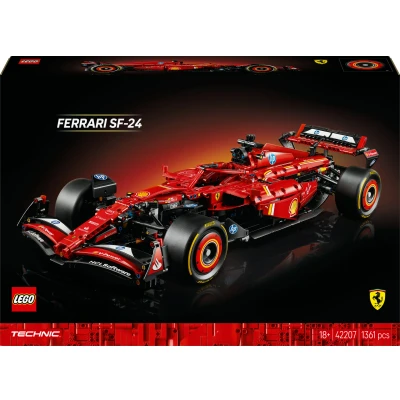 Bild av LEGO Technic Ferrari SF 24 F1 Byggsats för vuxna, Byggset med exklusiv bilmodell, Bygg din egen racerbilm, Present Formel 1 fans 42207