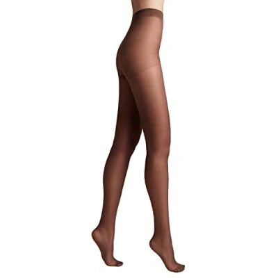 Bild av Conte elegant damtights i matt siden med sideneffekt förstärkta tunna strumpbyxor extremt flexibla NUANCE 54Mocka storlek 2