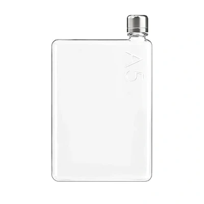 Bild av A5 memobottle Den platta vattenflaskan designad för att passa i din väska BPA fri 25oz (750 ml)