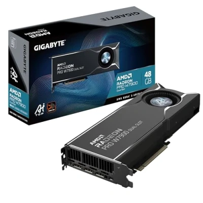 Bild av GIGABYTE Radeon PRO W7900 AI TOP 48GB GDDR6 RAM Grafikkort