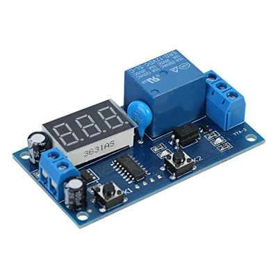 Bild av DC 12 V oändlig cykel fördröjning tidtagning timer relä på/av brytare loopmodul med LED display