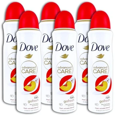 Bild av Dove Advanced Care Antiperspirant Spray go fresh persika och vit blomma doft 150 ml