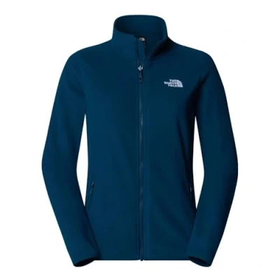 Bild av The North Face 100 Glacier Full Zip Fleecejacka för kvinnor, Midnight Petrol, 56/58