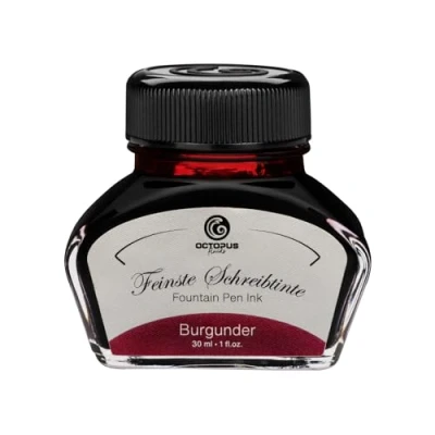 Bild av Reservoarbläck i bläckflaska, skrivbläck för reservoarpennor, burgundrött, 30 ml bläckhorn, kalligrafibläck