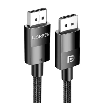 Bild av UGREEN DP Kabel DisplayPort till 8K@60Hz 4K@120Hz Kabel, 1.4 Stöder Grafikkort, PC, TV, Projektor, Bildskärm etc. (3M)