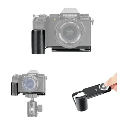 Bild av JJC Metallkamera handgrepp för FUJIFILM X S20 kamera, snabbfrigörande platthållare expansionshandtag med dolt AirTag förvaringsfack
