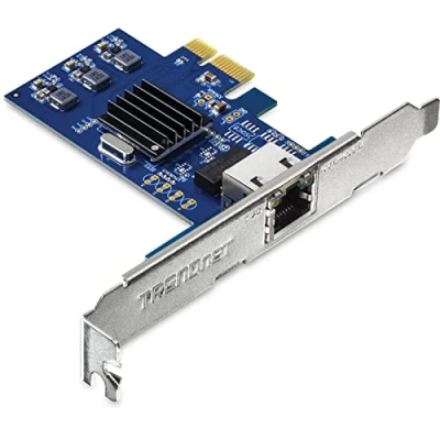 Bild av TRENDnet TEG 25GECTX PCie 2.5Gbase T nätverksadapter, konverterar plats till 2,5 G Ethernet port, 802.1Q VLAN taggar, standard och diskreta medier ingår, 9 KB jumbo ramar