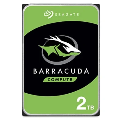 Bild av Seagate BarraCuda, 2TB, Intern Hårddisk, 3,5&quot;, SATA, 6GB/s, 7200 RPM, 64 MB cache, för stationär dator, FFP (ST2000DMZ08)