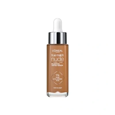 Bild av L&#039;Oréal Paris, serum och foundation i ett, återfuktar jämnar ut huden samtidigt, True Match Nude Plumping Serum, nyans: Tan Deep, 30 ml