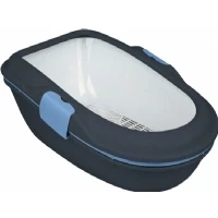 Bild av Trixie Berto cat litter tray with rim separating system 39 x 22 59 cm grey/pastel blue/granite