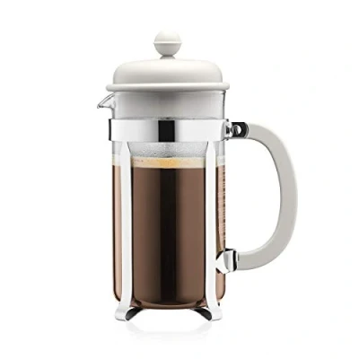 Bild av BODUM Caffettiera 8 Cup fransk press kaffebryggare, benvit, 1,0 l, 34 oz