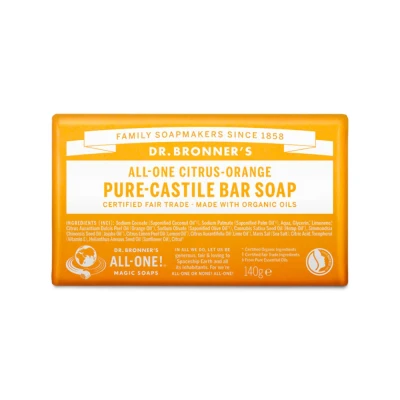 Bild av Dr. Bronner&#039;s Citrus Orange Bar Soap 140 g