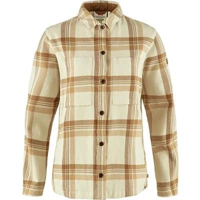 Bild av Fjällräven Singi Flannel Overshirt W Skjorta, Storlek: Large, Chalk white dune beige