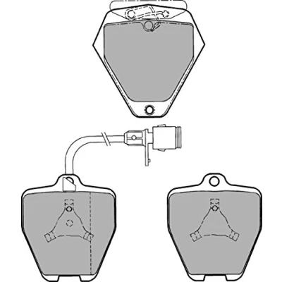 Bild av DELPHI LP1024 Jeu de plaquettes frein contact signal d&#039;usure inclus avec feuille collante sans accessoires AUDI: A8 D2, 100 C4 Avant