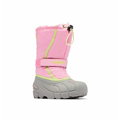 Bild av Sorel Childrens Flurry Print Vinterkängor, Pink, 30