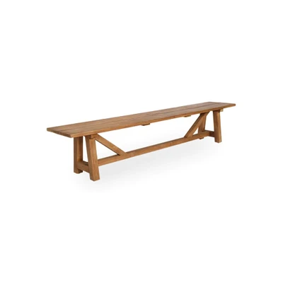 Bild av Sika George Teak Bænk Matbord B220 x D40 H45 cm
