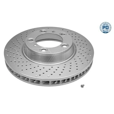 Bild av MEYLE 483 521 0015/PD Disque de frein Essieu avant gauche 330 34 5 130 percé/revêtement int. revêtu zinc à haute teneur en carbone avec vis/boulons