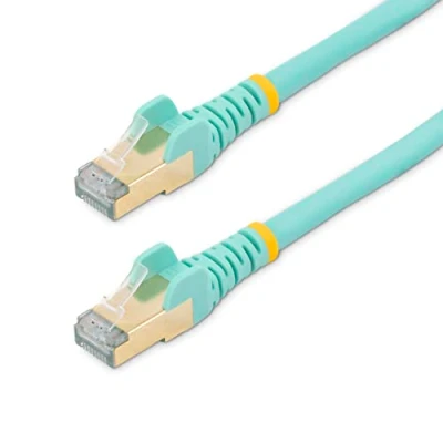 Bild av StarTech.com 1m aqua Cat6a / Cat 6a Shielded Ethernet patch cable 1 m Grön meter