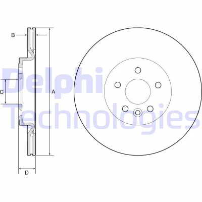 Bild av Bromsskiva DELPHI BG4786C