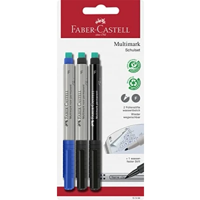 Bild av Faber Castell 151494 Skolset multimark, linjebredd: F, 3 delar