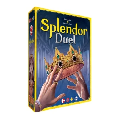 Bild av Splendor Duel Brädspel Strategispel Familjespel för barn och vuxna 10 år äldre Svenska Danska Norska Finska 2 spelare Genomsnittlig speltid 30 minuter Space Cowboys