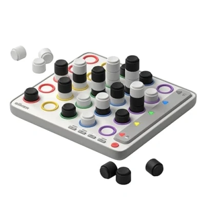 Bild av GiiKER Smart Four, 3D KI stöttat 4 vinstspel, strategibrädspel med integrerad domare för 1 2 spelare, resespel barn från 6 12 år