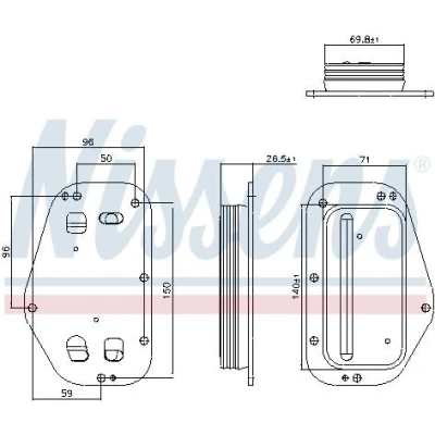 Bild av Oljekylare, motor NISSENS 91360
