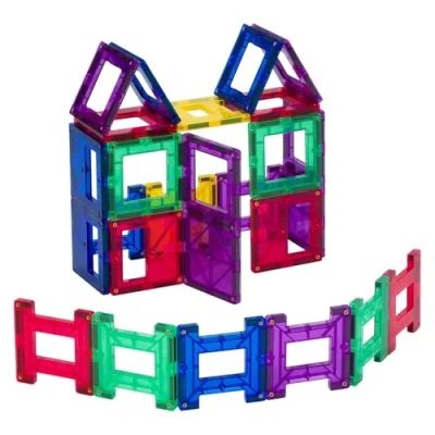 Bild av Playmags 24 Piece Magnetiska Tiles Nu med starkare magneter, Robust, super tålig Vivid Clear Color