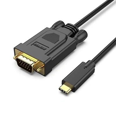 Bild av BENFEI USB C till VGA 1,8 meter kabel, Type kabel [Thunderbolt 3/4 kompatibel] med iPhone 15 serien, MacBook Pro/Air 2023, iPad Pro, iMac, S23, XPS 17, Surface Book 3 och mer