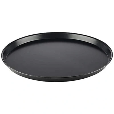 Bild av APS Pizzaform rund Ø 50/48,4 x 2,5 cm pizzabricka av blå plåt, obelagd, lång livslängd, för professionell pizzabakning