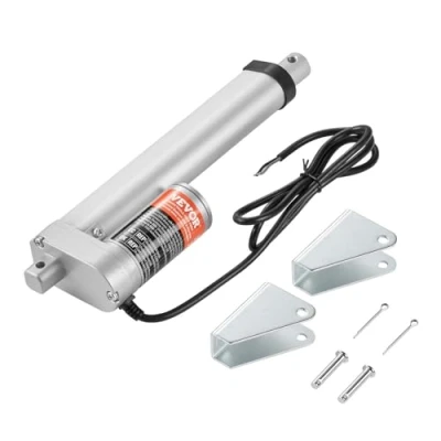 Bild av VEVOR linjär ställdon 12 V, rörelseställdon 150 mm 220 lb/1 000 N 14 mm/s med monteringsfäste och IP54 skydd för möbler, automatiseringssystem, mekanisk utrustning