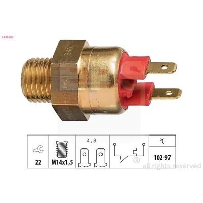 Bild av EPS 1.850.063 Interrupteur de température, ventilateur radiateur M14x1,5 Made in Italy OE Equivalent BMW: 3 Berline, 5 Cabriolet