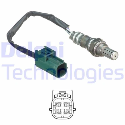 Bild av DELPHI ES20643 12B1 Sonde lambda planaire, chauffé NISSAN: MICRA 3