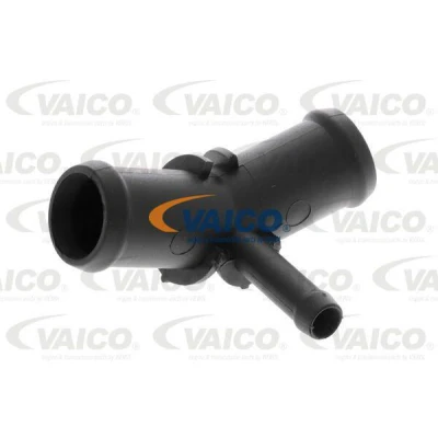 Bild av VAICO V10 6549 Bride Polyamide 6.6, PRV (plastique renforcé de fibre verre) d&#039;élément raccordement vers thermostat VOLKSWAGEN: Golf 7