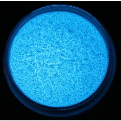 Bild av Blått Glitter pulver som lyser i mörkret/Glow in the dark