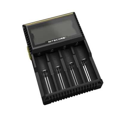 Bild av Nitecore D4EU Universell laddare för Li Ion, NiMH, NiCd och LiFePO4 batterier, med LCD skärm
