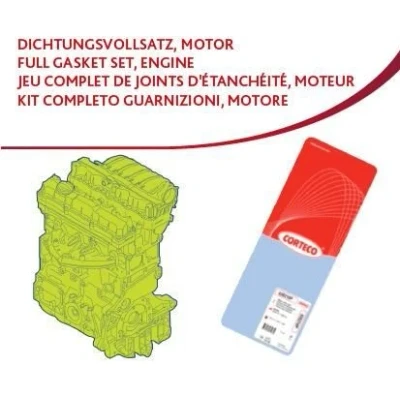 Bild av CORTECO 438722P Jeu complet de joints d&#039;étanchéité, moteur RENAULT: CLIO 2, MEGANE 3