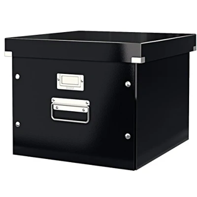 Bild av Leitz WOW Click And Store Hängmappslåda, Rymmer 15 st, A4, Svart, 60460095