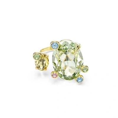 Bild av Swarovski Gema öppen ring, Blandade snitt, Flerfärgad, Guldfärgad, 58