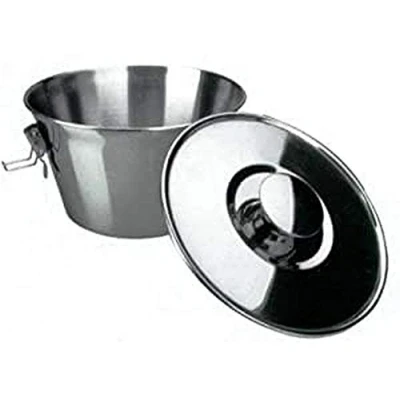 Bild av Ibili 651616 Moule à Pudding avec Couvercle et Serrure 16 cm, Acier Inoxydable, 1 Unité
