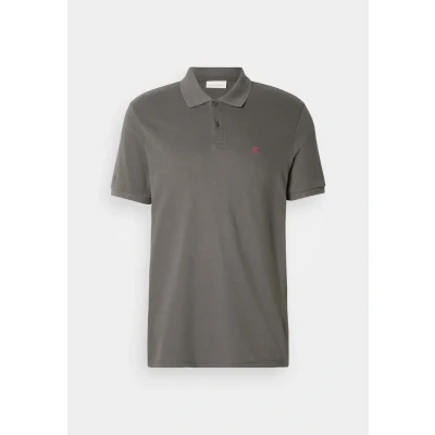 Bild av Calvin Klein jeans herr SS Monogram Pique Polo LV040EM269 pikétröjor, Grå (Beluga), XS, XS