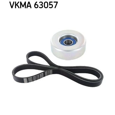Bild av SKF VKMA 63057 Jeu de courroies trapézoïdales à nervures HONDA: CIVIC 8 Hatchback, Jazz 3, 2