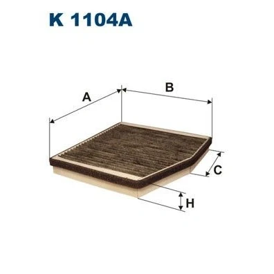 Bild av Filter, kupéventilation FILTRON K 1104A